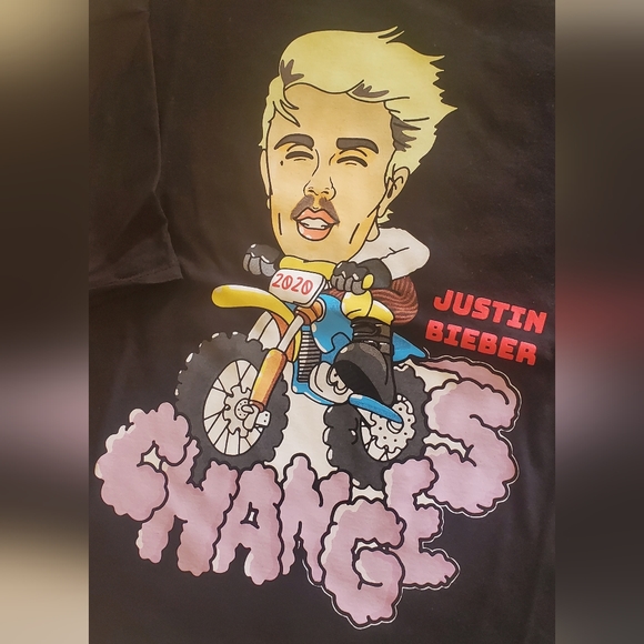 NWT Justin Bieber Changes Tee size XXS/ Oversized fit - Picture 3 of 8